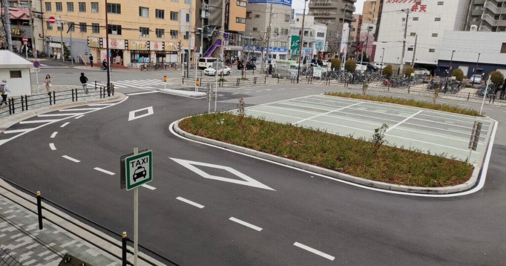 弁天町駅のタクシー乗り場はどこ?