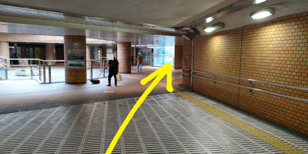 地下鉄谷町線・大日駅からタクシー乗り場への行き方