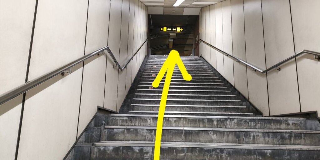 地下鉄谷町線・大日駅からタクシー乗り場への行き方