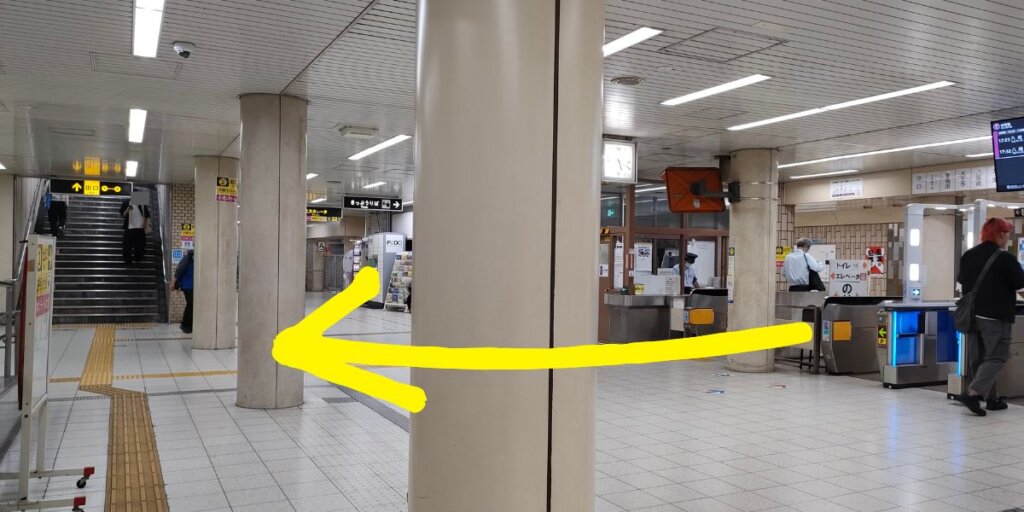 地下鉄谷町線・大日駅からタクシー乗り場への行き方