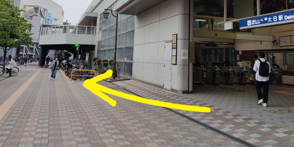 大阪モノレール・大日駅からタクシー乗り場への行き方