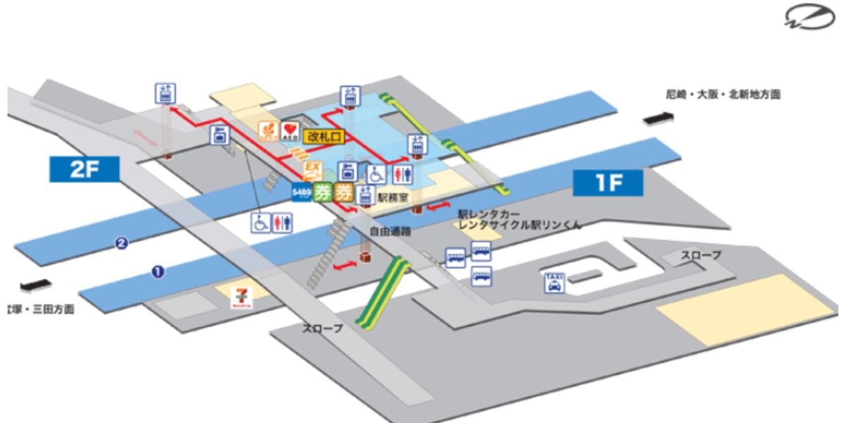 JR伊丹駅・構内図